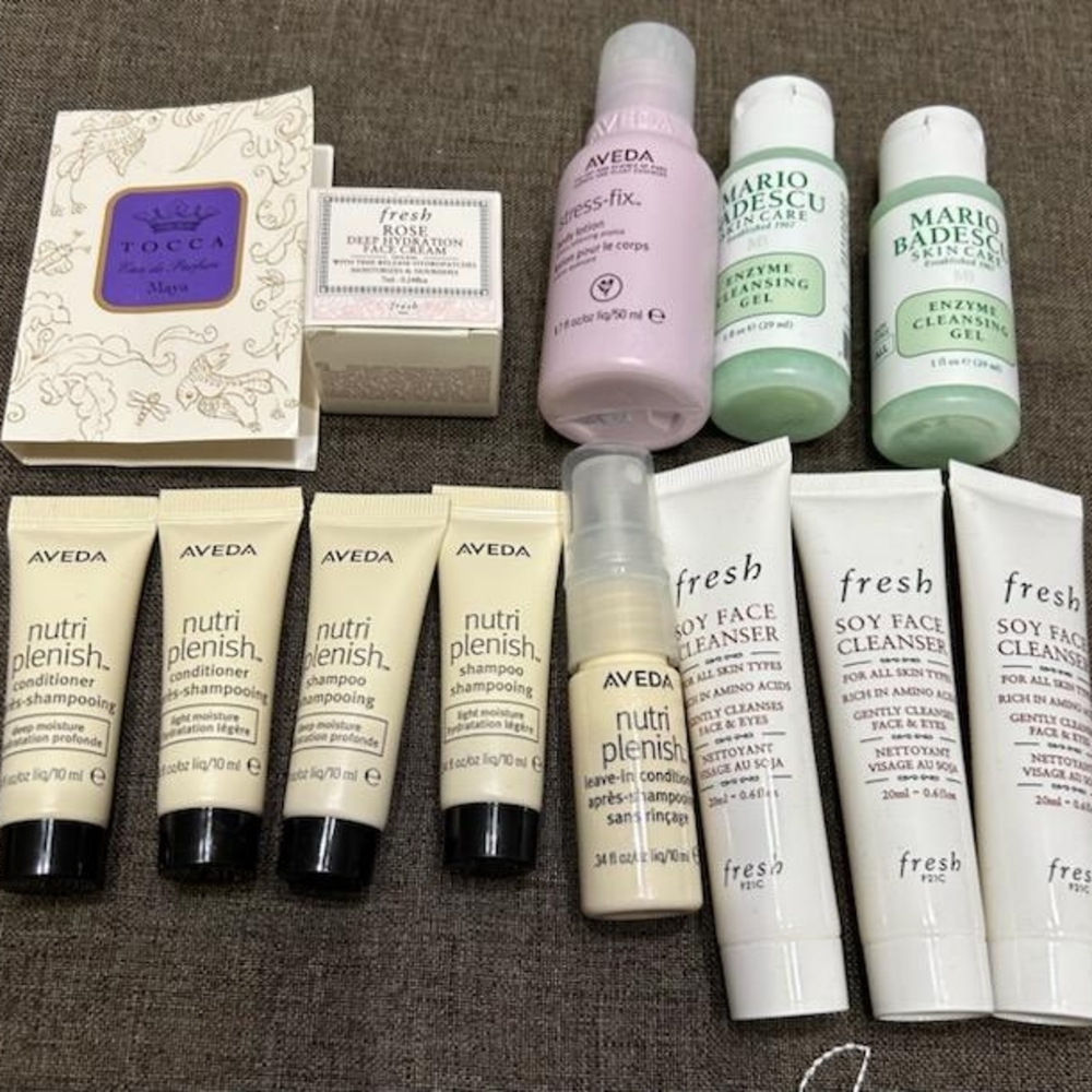 NWOT Skincare & Haircare Bundle Aveda / Fresh / Mario Badescu Lot Of 12 +Freebie